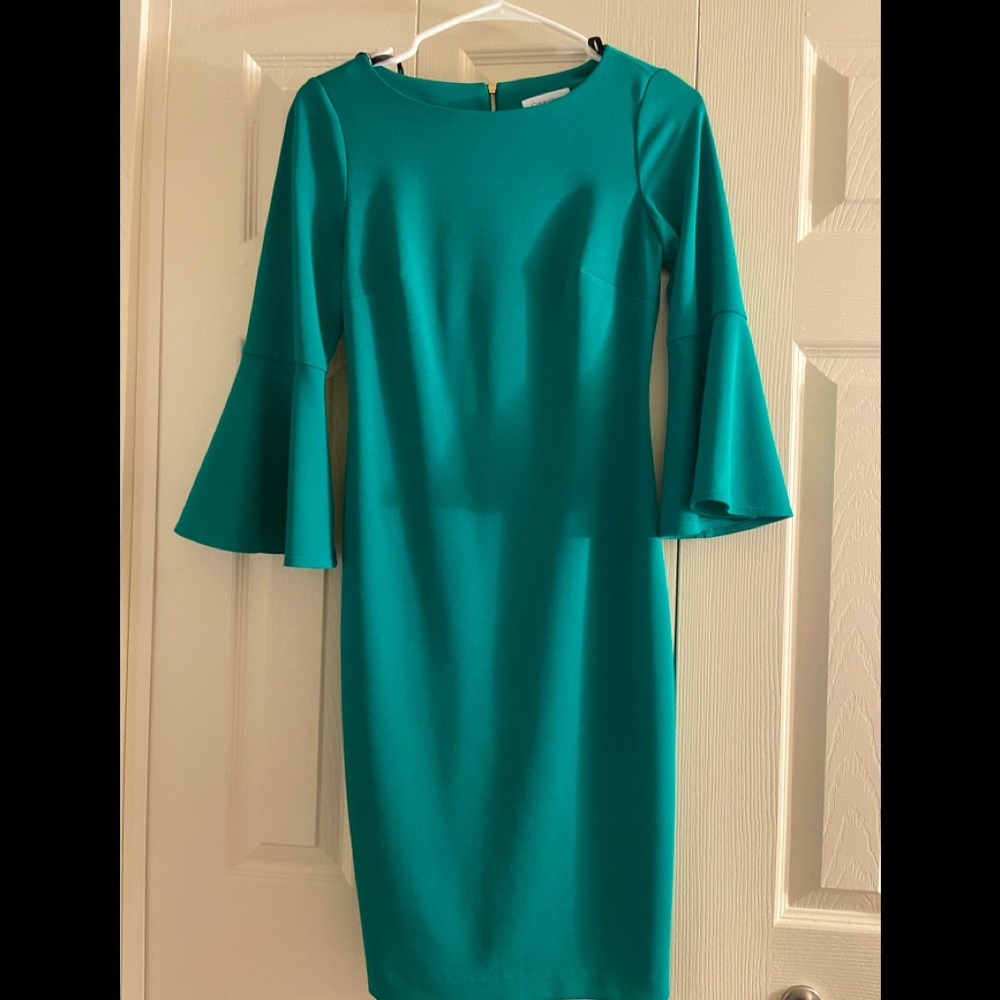 CK Bell sleeve sheath dress